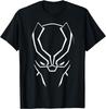 Marvel Avengers Black Panther Großes Gesicht T-Shirt