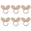ABWR-6PCS Serviettenringe Osterhasenohren Serviettenhalter Serviettenringe Schnallen Esstischdekoration