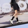 Fila Fusion Bank II Comfortable Versatile Durable Low-Top Skate Shoes Women Sneaker Black White T12W422304ASG