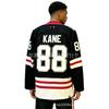 Mens Chicago Blackhawks 88 Patrick Kane Red Black Hockey Jersey Fan Apparel Cotton Acrylic Blend