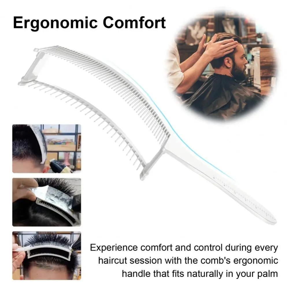 Men Styling  Tool Barber Fade Combs Ergonomic Curved Comb New Hair Cutting Fade Comb  Salon