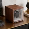 Single Watch Winder Anti Magnetic Automatic Mechanical Watch Winder Storage Box with LED Light for Men Birthday Gift