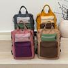 Women's Color Matching Casual Backpack Computer Bag