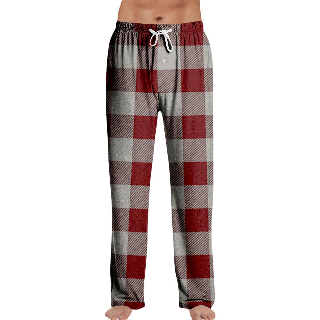 Stripe Pajama Pants Sleepwear Casual Drawstring Elastic Waist Pants Comfy Straight Yoga Loose Trousers