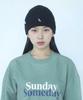 SUNDAY HOBBY CLUB Cotton Small Logo Beanie - Dark Gray