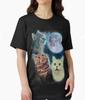 Three Cats Moon T-Shirt