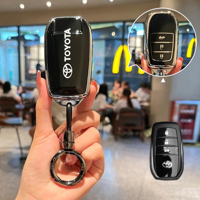 Fashion TPU Car Key Case Full Cover for Toyota CHR Hilux Fortuner Land Cruiser 200 Camry Corolla Crown RAV4 Highland Accessories
