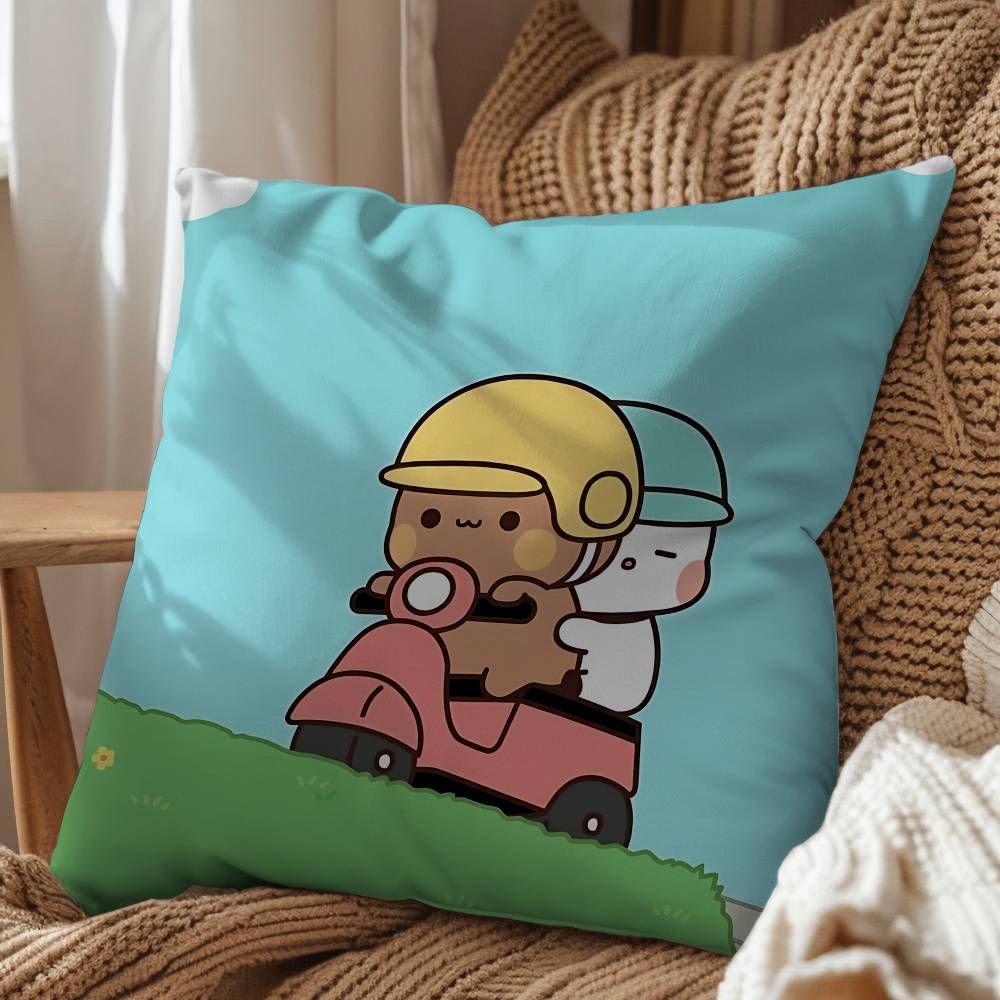Panda Bubu Brown bear Dudu pillow cover living room sofa cushion cover bedroom room bed pillow cover home decoration