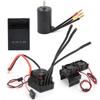 3660 3800KV Brushless Motor 80A ESC+Programmer Card Motor Heat Sink Set for 18 RC Car