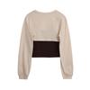 Fake Two-piece Suspender Long Sleeved T-shirt Top Women's Pure Desire Short Top Hottie Streetwear New Fashion Spring and Summer