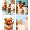 3D Silikonform Eiswürfelbereiter Kleine Teddybärform Schokoladenform Tablett Eiscreme DIY Whiskey Wein Cocktail Silikonform