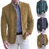 Men Blazers Solid Stand Collar Suits Single Breasted Blazer Business Jackets Long Sleeve Outerwear Cardigan Button Loose