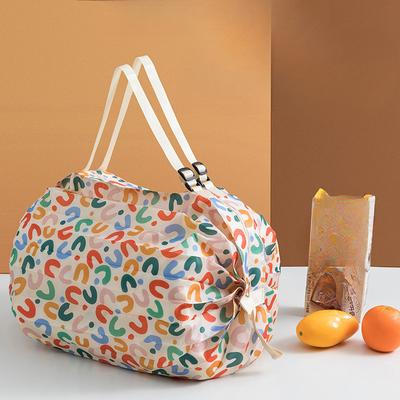 Foldable Shopping Bag Traveling Shoulder Portable Thickened Large Size Grocery Bag Supermarket Environmental Protection Shopping Bag