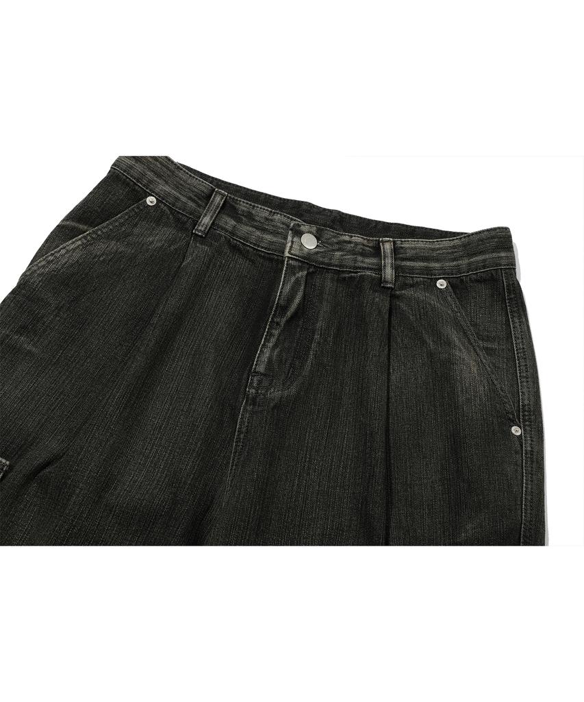 CPGN STUDIO Wide Cut Cargo Denim Pants Smoked Tan