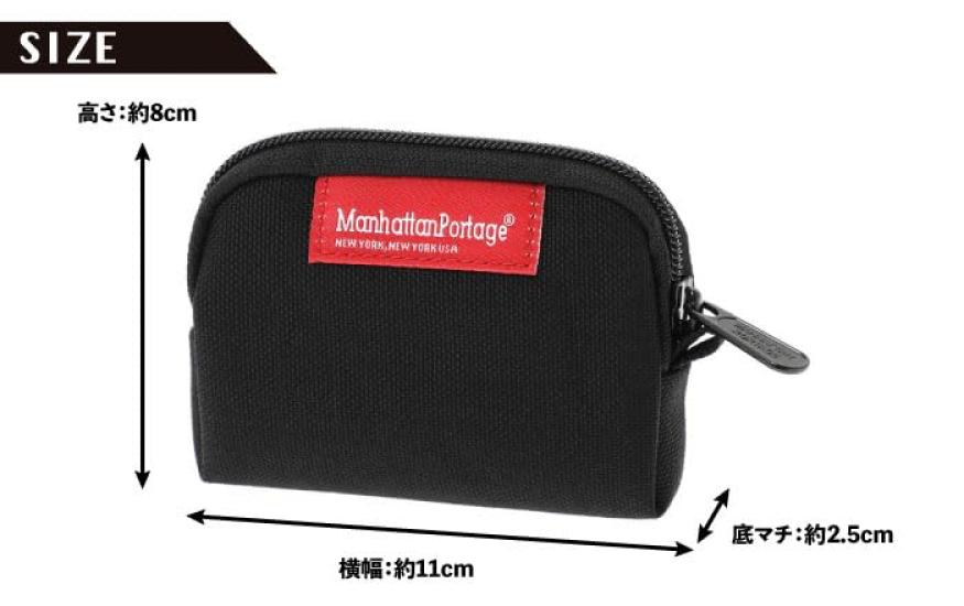 Manhattan Portage Authentic Coin Case, MP1008, Black