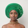 Hochzeit Mehrschichtiger Turbanhut Afrikanische Fächerförmige Kopfwickel Gefaltete Kopfbedeckung