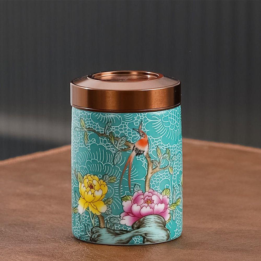 Vintage Tea Storage Container Sealed Versatile Storage Can Tea Storage Jar Home Supplies