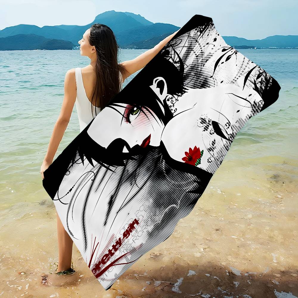 Nana Osaki Anime Microfiber Printed Beach Towel Mountain Climbing Yoga Beach Swimming Running Absorbent Soft Towel