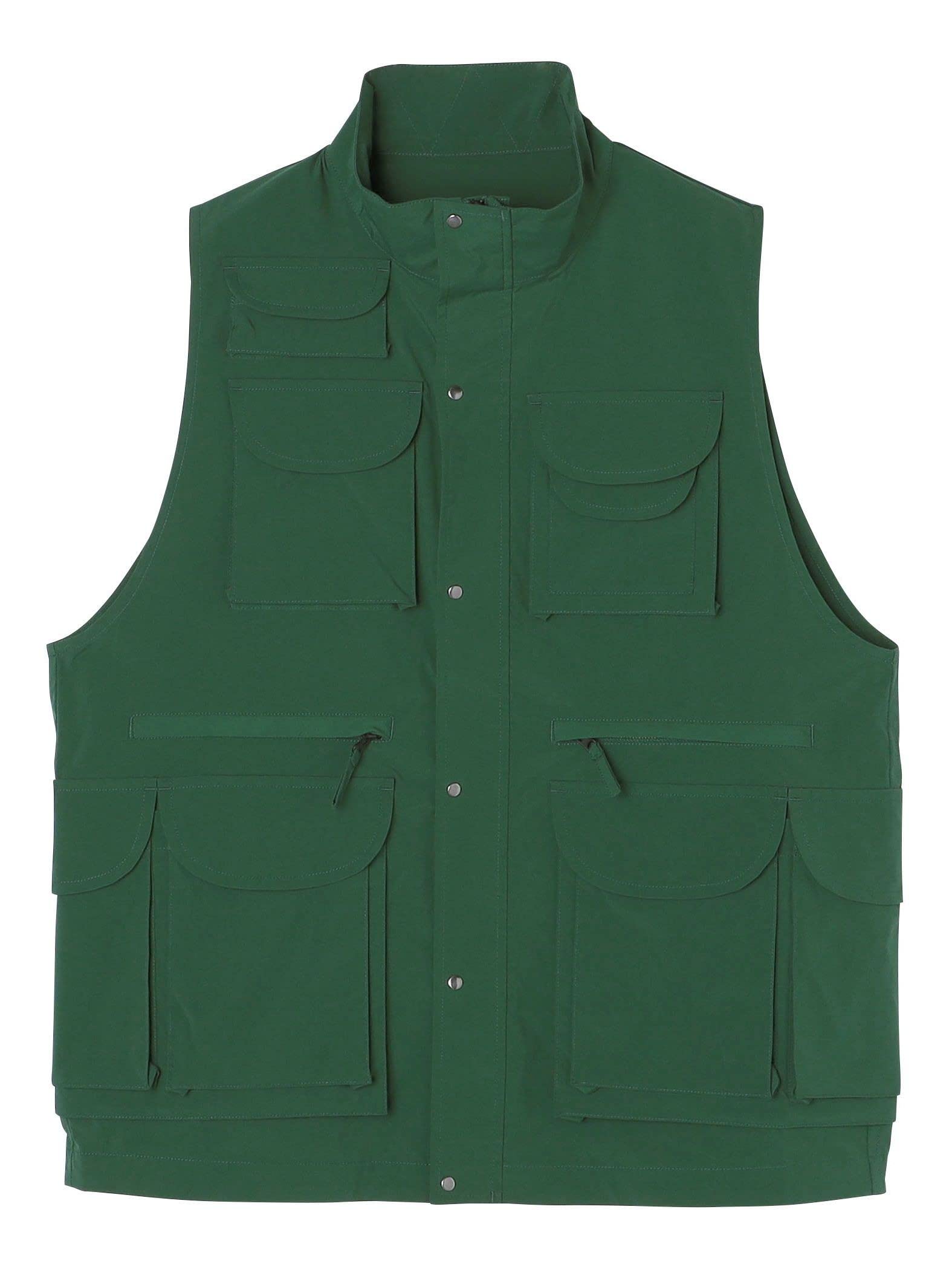 

Ships Utility Size M +phenix Men s Custom-Made Water-Repellent Vest, Green, (114700051)