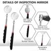 Round Extendable Adjustable Flexible Mirror High-definition 360° Swivel Mirror  Mechanic Repairing