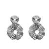 Personalized Pleated Contour Fashionable Retro Earrings