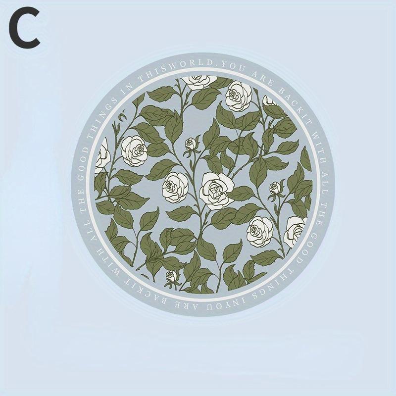 2PC Light Luxury Style Dining Table Insulation Mat Round Small Meal Mat No Wash Waterproof Oil Proof Bowl Mat Plate Mat Water