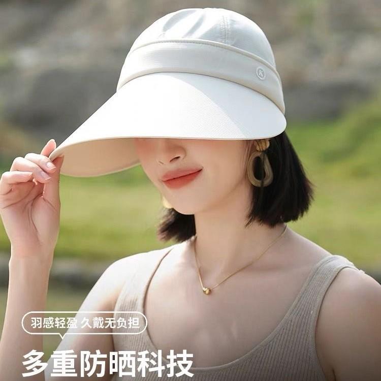 New Big Eaves Face Covering Sunscreen Hat Women's Summer Outdoor Cycling Sun Hat Foldable Ice Silk Breathable Bucket Hat