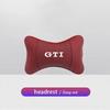 VW Car Leather Headrest Seat Head Support Neck Pillow For Volkswagen Polo Golf GTI CC Tiguan Arteon Passat Jetta Touareg ID.3