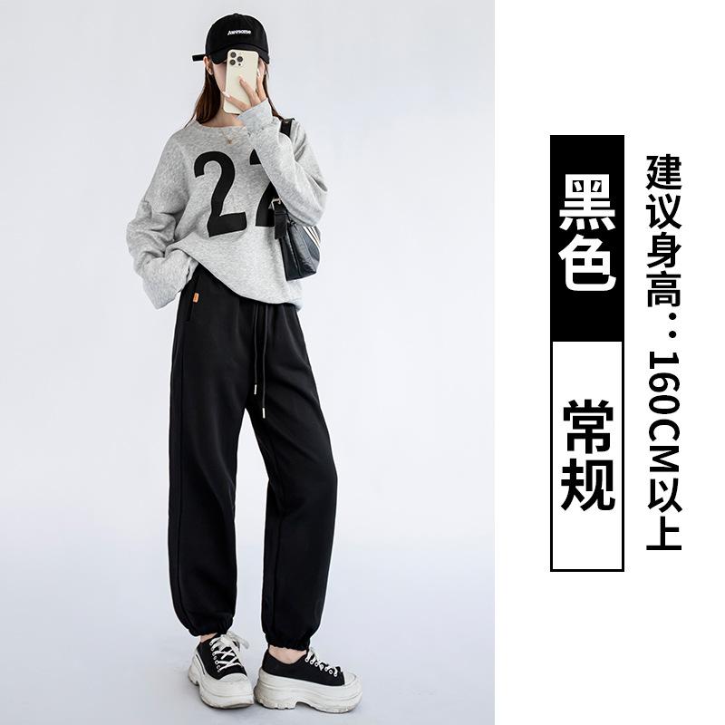 Grey Sweatpants Women's Loose Leggings New Spring and Autumn Casual and Thin Harlan Pants Small Sweatpants