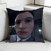 DDetroit Become Human Game Pillow Case Sofa Living Room Bedroom Headboard Backrest Cushion Square Cushion Nap Time