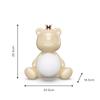 RGB Bluetooth Speaker Lamp with Colorful Ambient Light and Mobile Control - Creative Little Bear Design for Bedroom and Study