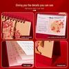 2026 Year of the Horse Chinese Style Custom Table Calendar with Pictures - Creative Desktop Ornament & Office Hollowed-Out Design