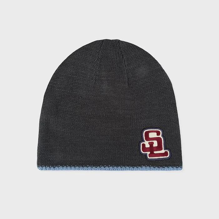 Reversible Net Beanie Charcoal