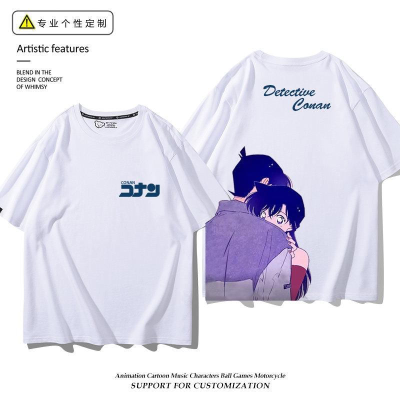 Detective Conan Anime Manica Corta Xiaolan Mouri Ran Stampata Nuova Moda Unisex e da Donna Indumenti Nuovi Casual Manica Corta