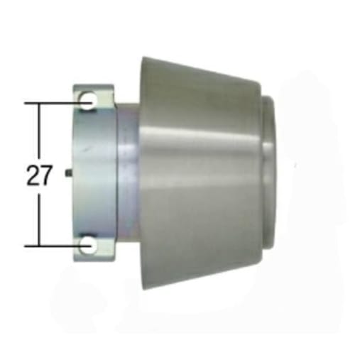 MIWA (Miwa Lock) PR Cylinder, LA Type, Key Replacement, MCY-204, LA/LAMA/DA Stainless Steel Hairline Color (ST), 33-41mm