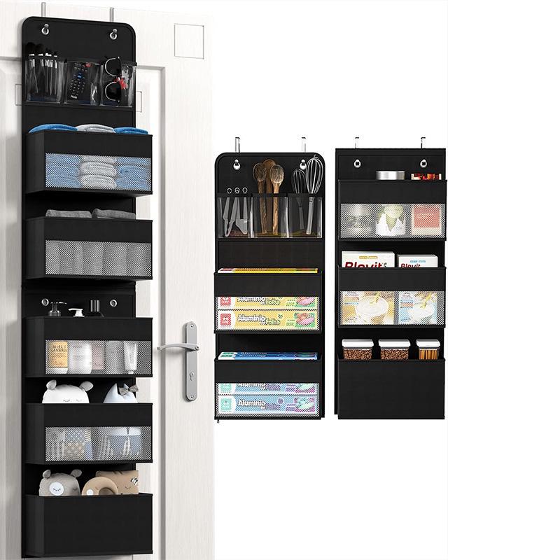 Wall-Mounted Fabric Hanging Storage Bag for Closet or Door