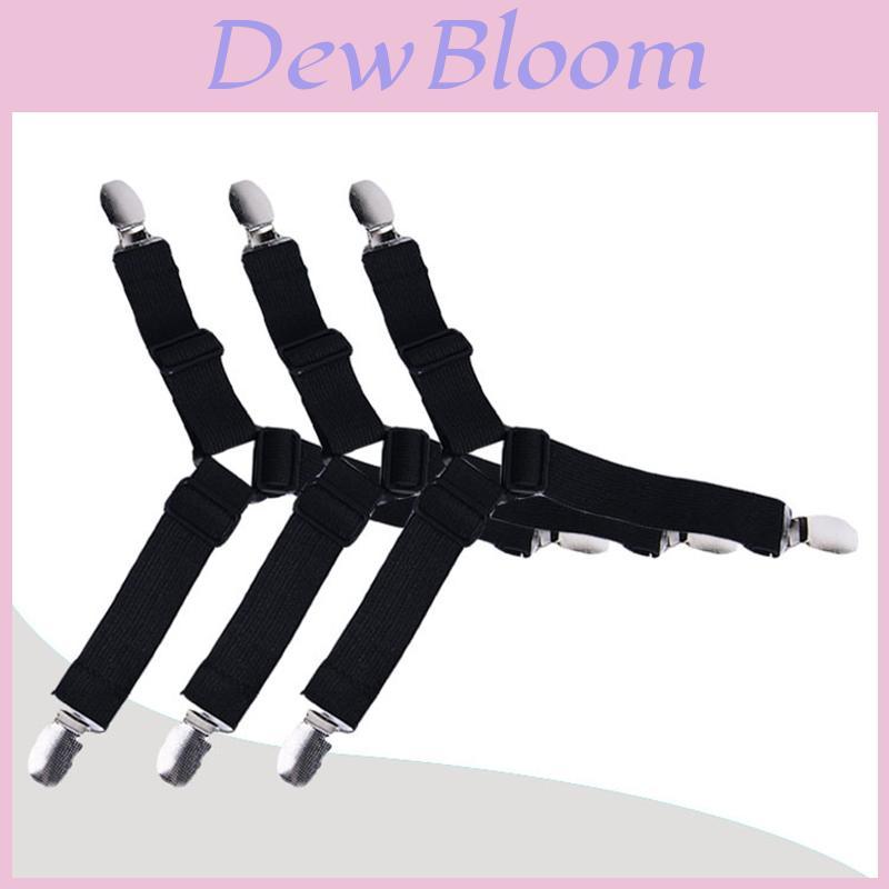Premium 4 X Triangle Suspender Holder Bed Mattress Sheet Straps Grippers Fasteners For Secure Bedding