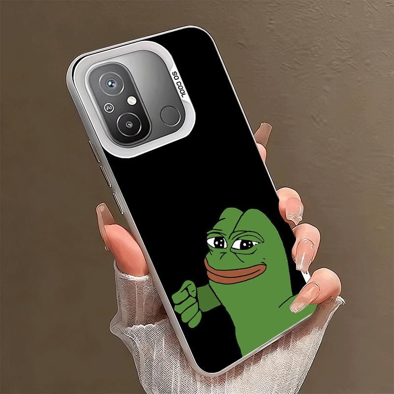 Funny Sad Forg P-Pepe Meme Shockproof Phone Case for Xiaomi Poco X7 X6 X5 X3 Pro F7 Ultra M8 Redmi 15C 15 14C 13C 12C 10C 13 12