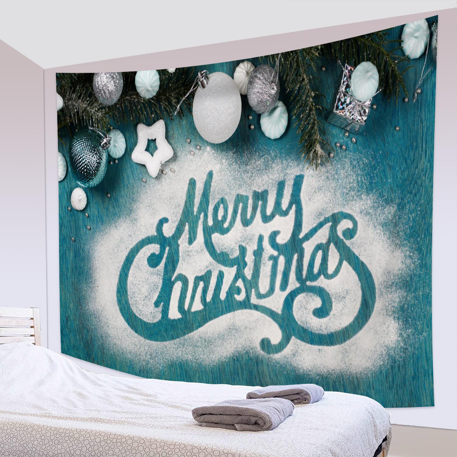 Рождественские элементы Рождественские элементы Олени Снег Звезда Настенный гобелен Декор — фото 3