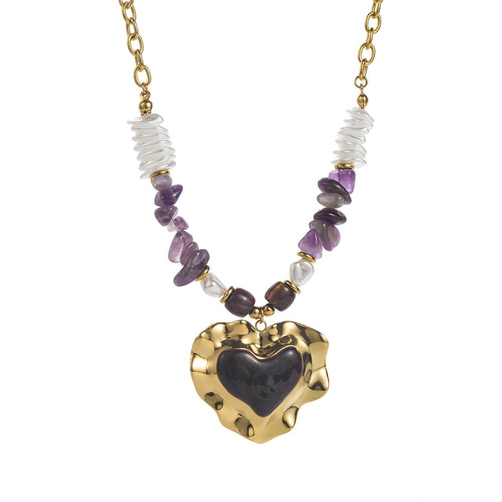 

Bohemian Style Flower Pendant Necklace Personality Colorful Resin Necklace Spicy Girls Style7