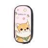 Student Cartoon Shiba Inu Pencil Case With Nylon Material For School Supplies