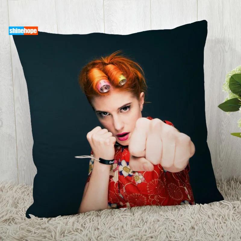 Hayley Williams Pillow Cover Customize Star Pillowcase Modern Home Decorative Pillow Case For Living Room 45X45Cm