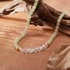 Natural White Crystal Hetian Jade Necklace Women'S Clavicle Chain Set S925 Sterling Silver Xiaohongshu New Earrings