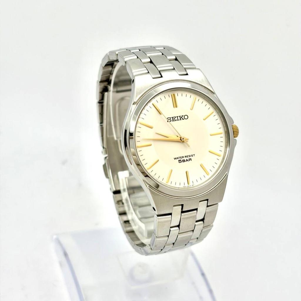 SEIKO Strap New Battery Men's Watch, Silver, 7N01-0DM0, 1N1073