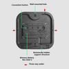 Digital Wall Clock Boarderless Wall-mounted Clock Large Number Display Temperature/Date Display Multifunctional for Home Office