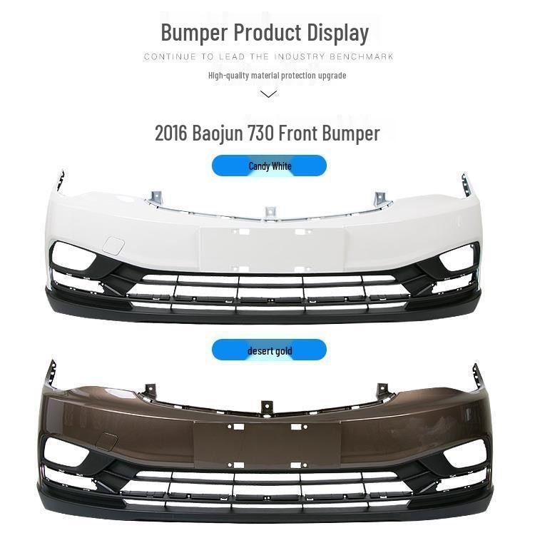 Baojun 730 Front & Rear Bumpers (2014-2016) - Thick Material, High-Temp Paint, Original Quality