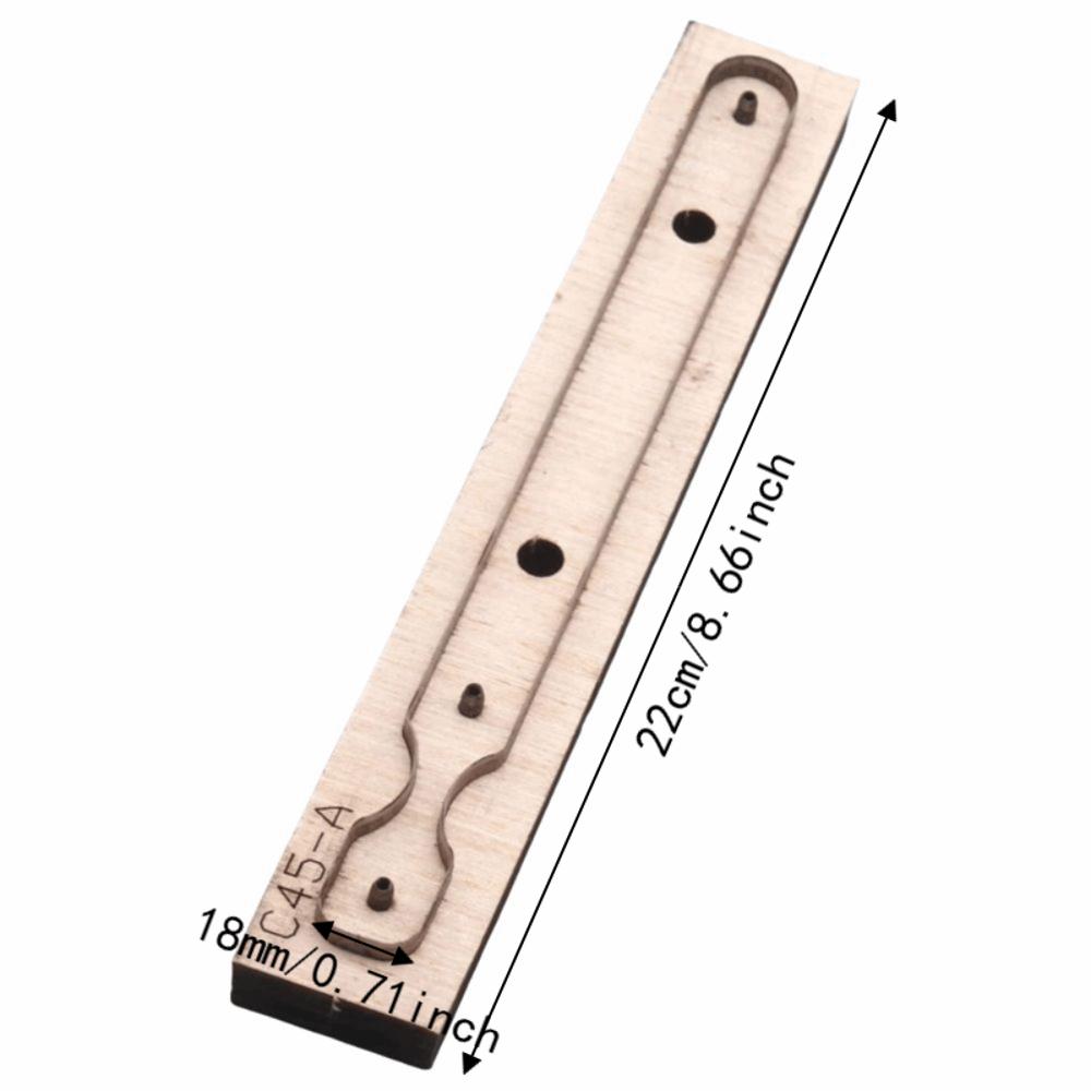 Wooden Die Leather Cutting Die Long Strip Design DIY Leather Tool Strap Cutting Die  For DIY Crafts