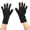 1 Pair AntiUV Glove LED Nail Art Curing Lamp UV   Glove Nail Art Skin Care Glove(Black )