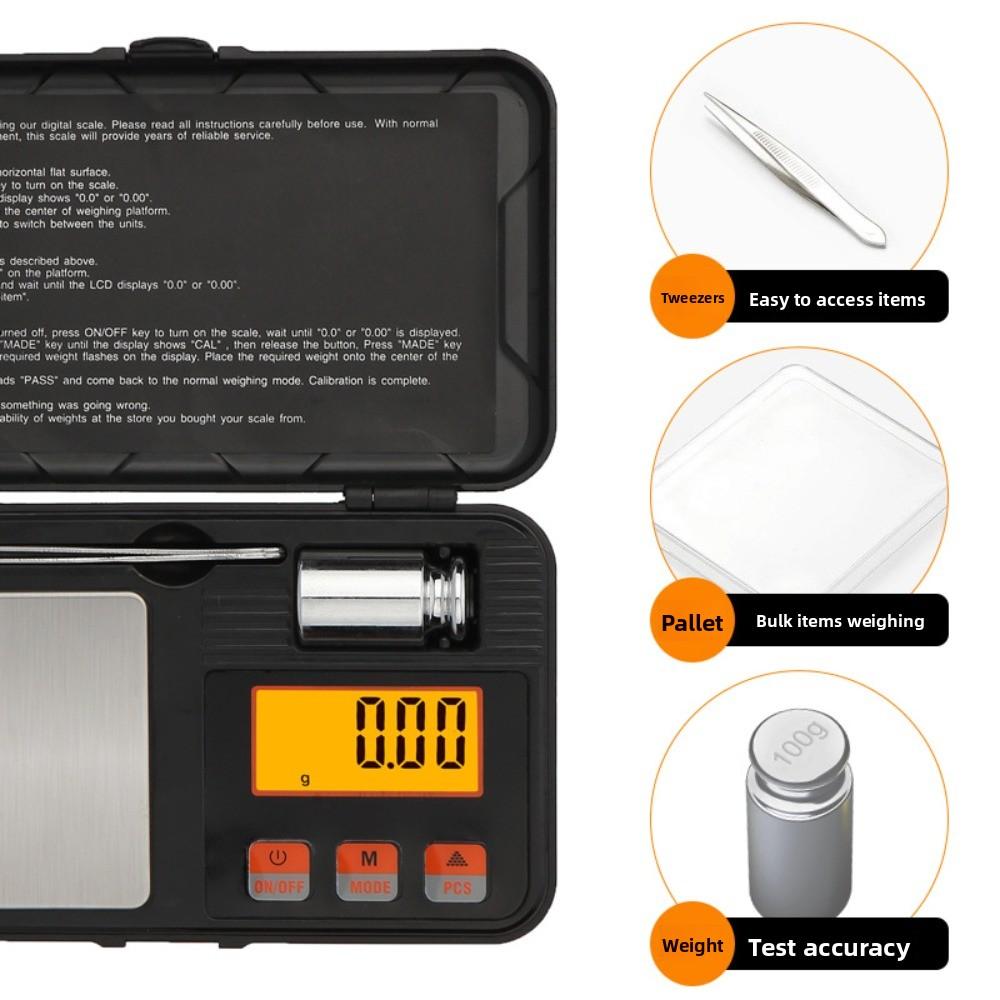 Precision Portable Electronic Scale Wholesale Mini High Precision Balance 0.001g Precision Jewelry Scale Millimeter Small Gram Scale