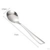 Stainless Steel Dinner Spoons Round Spoon Home Kitchen Restaurant Cafe Soup 11/ 12/ 15/ 18cm